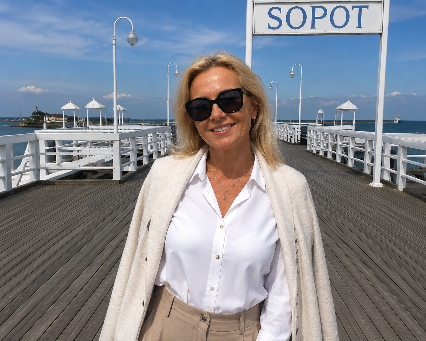 Wiktoria, 54 lata, na molo w Sopocie